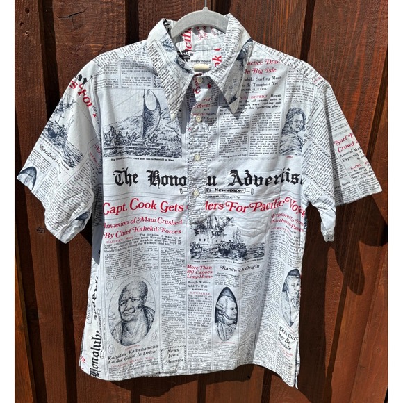 Liberty House of Hawaii Other - Vintage Liberty House Hawaii Honolulu Advertiser Newspaper Shirt M